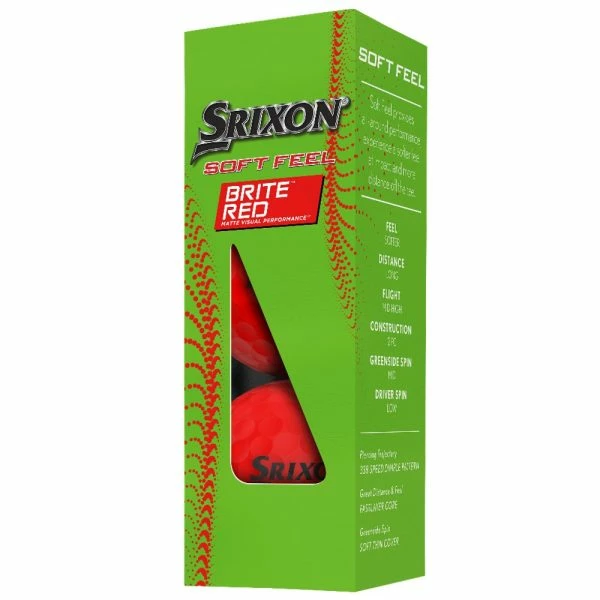 SRIXON 2023 SOFT FEEL GOLF BALLS – BRITE RED 7 SRIXON 2023 SOFT FEEL GOLF BALLS – BRITE RED - Image 7