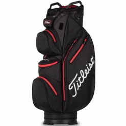 TITLEIST STADRY 14 GOLF CART BAG – BLACK / RED