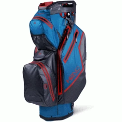 SUN MOUNTAIN H2NO STAFF WATERPROOF GOLF CART BAG – COBALT / NAVY / RED