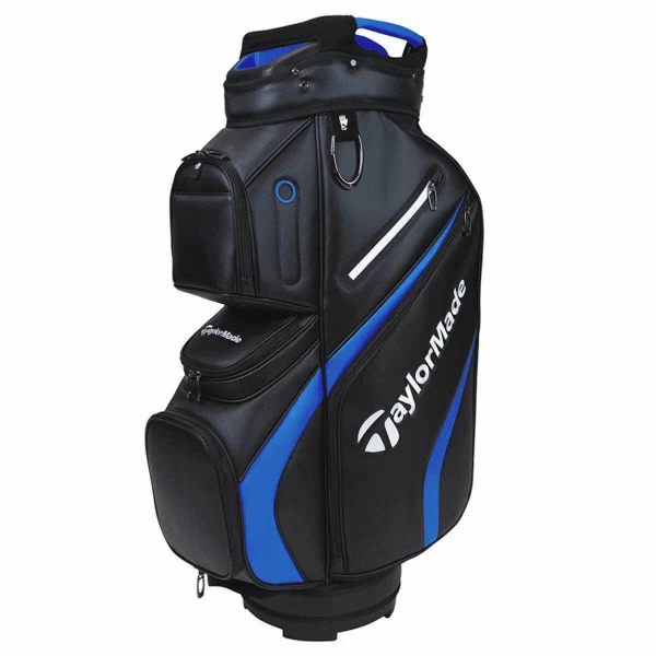 TAYLORMADE DELUXE GOLF CART TROLLEY BAG – BLACK / BLUE 1 TAYLORMADE DELUXE GOLF CART TROLLEY BAG – BLACK / BLUE