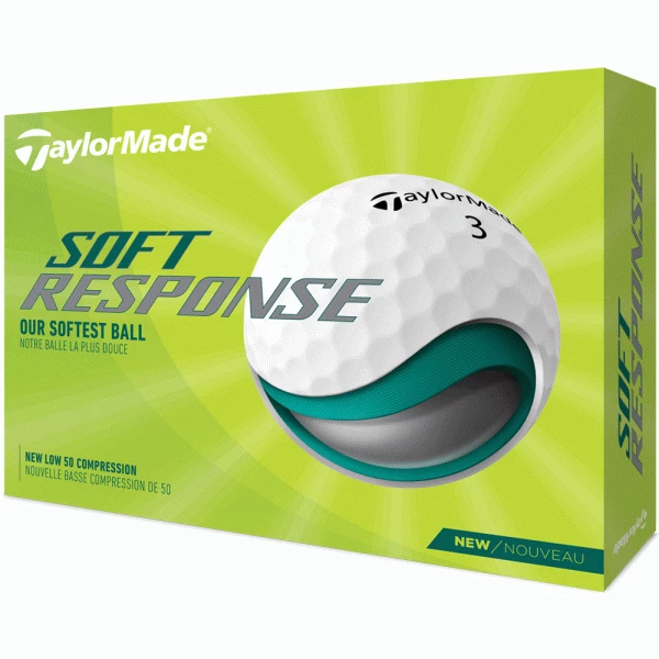 TAYLORMADE SOFT RESPONSE GOLF BALLS – WHITE 1 TAYLORMADE SOFT RESPONSE GOLF BALLS – WHITE