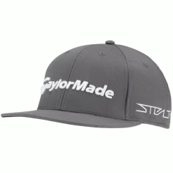 TAYLORMADE TOUR FLAT BILL STEALTH2 GOLF CAP – CHARCOAL