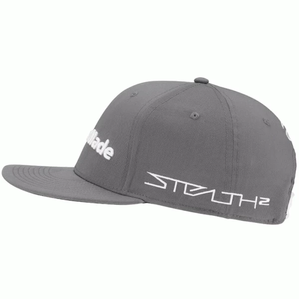 TAYLORMADE TOUR FLAT BILL STEALTH2 GOLF CAP – CHARCOAL 4 TAYLORMADE TOUR FLAT BILL STEALTH2 GOLF CAP – CHARCOAL - Image 4