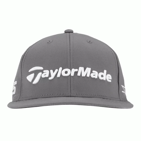 TAYLORMADE TOUR FLAT BILL STEALTH2 GOLF CAP – CHARCOAL 5 TAYLORMADE TOUR FLAT BILL STEALTH2 GOLF CAP – CHARCOAL - Image 5
