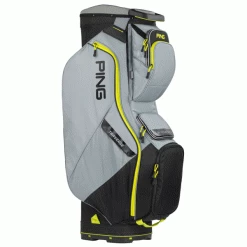 PING TRAVERSE 214 GOLF CART BAG – BLACK / IRON / NEON