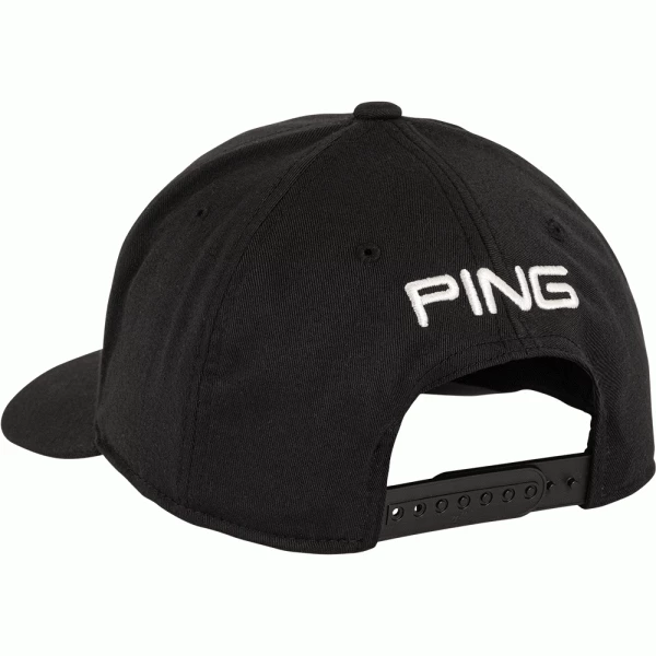 PING TOUR CLASSIC GOLF CAP – BLACK 2 PING TOUR CLASSIC GOLF CAP – BLACK - Image 2