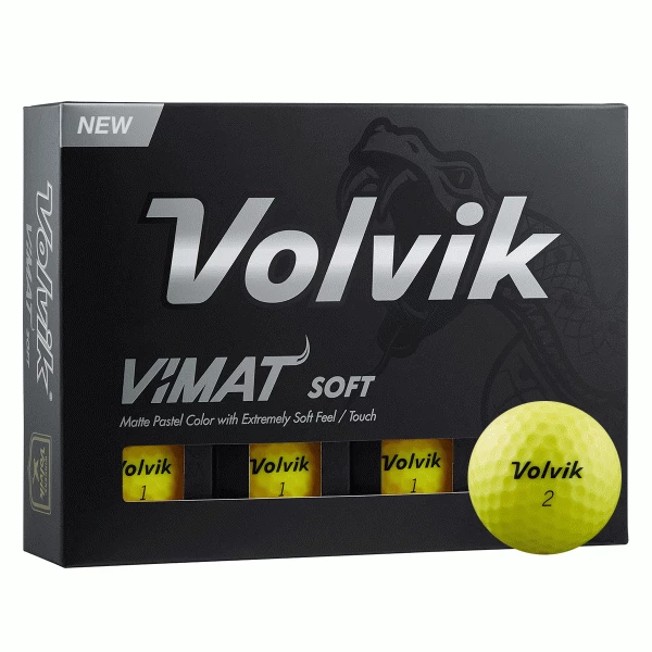 VOLVIK VIMAT SOFT GOLF BALLS – YELLOW 1 VOLVIK VIMAT SOFT GOLF BALLS – YELLOW