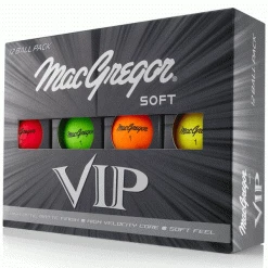 MACGREGOR SOFT VIP GOLF BALLS – MULTICOLOUR