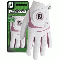 FOOTJOY WEATHERSOF LADIES ALL WEATHER GOLF GLOVE – WHITE / PINK -BALLS Sales Store WEATHERSOF LADIES WHITEPINK 600x600 1