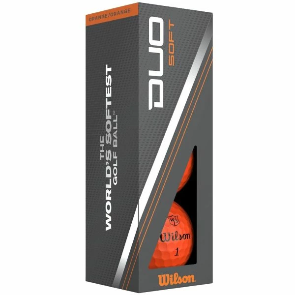 WILSON DUO SOFT GOLF BALLS – ORANGE 4 WILSON DUO SOFT GOLF BALLS – ORANGE - Image 4