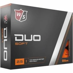 WILSON DUO SOFT GOLF BALLS โ ORANGE