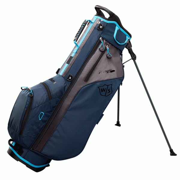 WILSON STAFF FEATHER GOLF STAND CARRY BAG – NAVY / LIGHT BLUE 1 WILSON STAFF FEATHER GOLF STAND CARRY BAG – NAVY / LIGHT BLUE