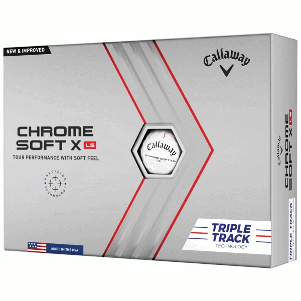 CALLAWAY 2023 CHROME SOFT X-LS TRIPLE TRACK GOLF BALLS – WHITE 1 CALLAWAY 2023 CHROME SOFT X-LS TRIPLE TRACK GOLF BALLS – WHITE