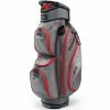 POWAKADDY DLX LITE GOLF CART BAG – GUN METAL / RED