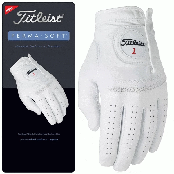 TITLEIST PERMASOFT LEATHER GOLF GLOVE 3 TITLEIST PERMASOFT LEATHER GOLF GLOVE - Image 3