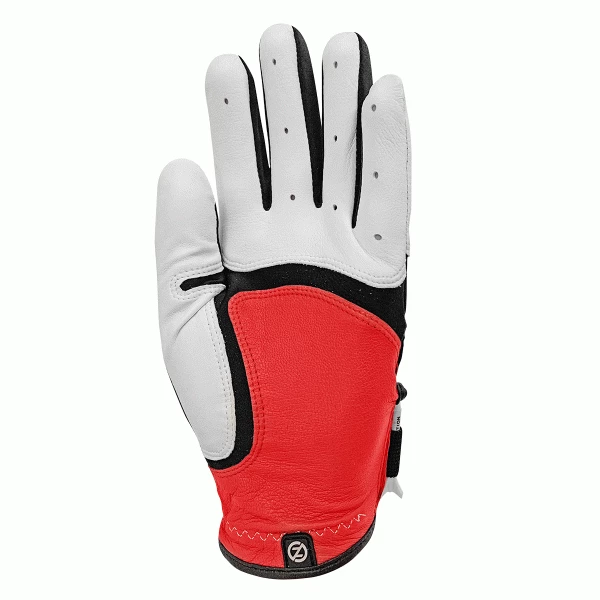 ZERO FRICTION ONE SIZE FITS ALL XTREME CABRETTA GOLF GLOVES – RED / WHITE 2 ZERO FRICTION ONE SIZE FITS ALL XTREME CABRETTA GOLF GLOVES – RED / WHITE - Image 2