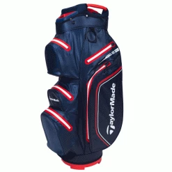 TAYLORMADE STORM DRY WATERPROOF GOLF CART BAG – NAVY / RED