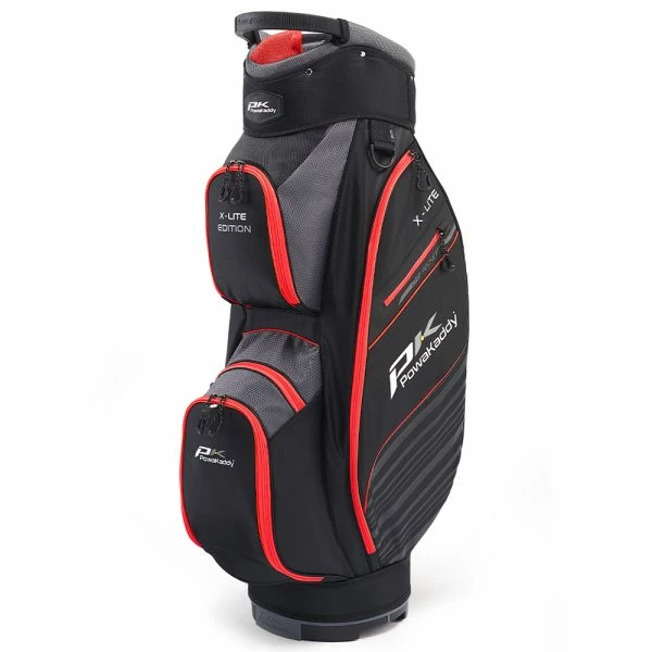 POWAKADDY X LITE GOLF CART BAG – BLACK / RED 1 POWAKADDY X LITE GOLF CART BAG – BLACK / RED