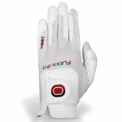 ZOOM FLEX FIT GOLF GLOVE – WHITE